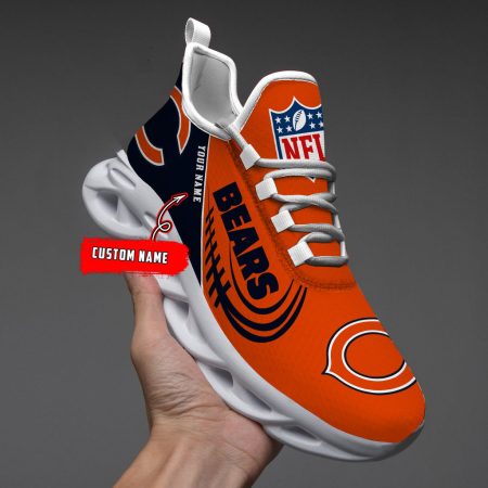 Chicago Bears NFL Max Soul Shoes Sneakers For Men And Women