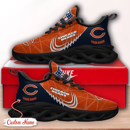 Chicago Bears NFL Max Soul Shoes Sneakers For Men And Women