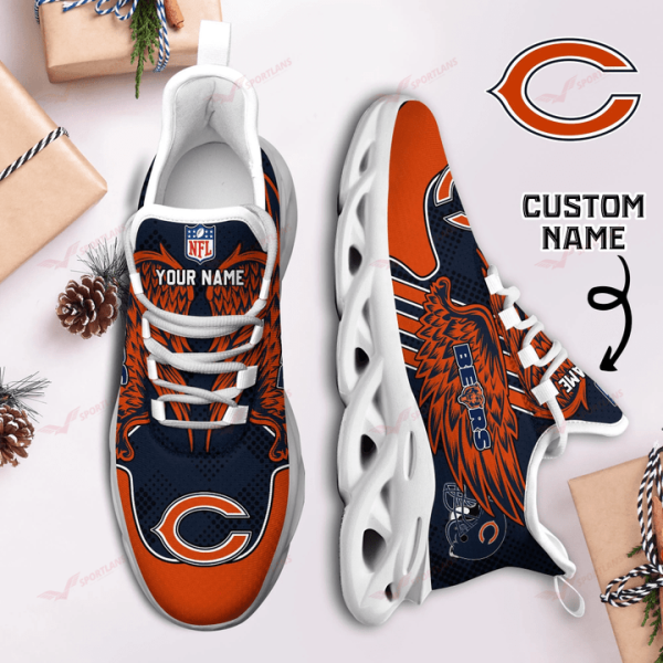 Chicago Bears NFL Max Soul Shoes Sneakers For Men And Women