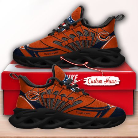 Chicago Bears NFL Max Soul Shoes Sneakers For Men And Women