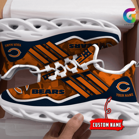 Chicago Bears NFL Max Soul Shoes Sneakers For Men And Women