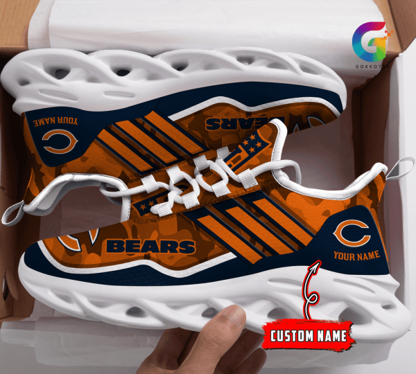 Chicago Bears NFL Max Soul Shoes Sneakers For Men And Women