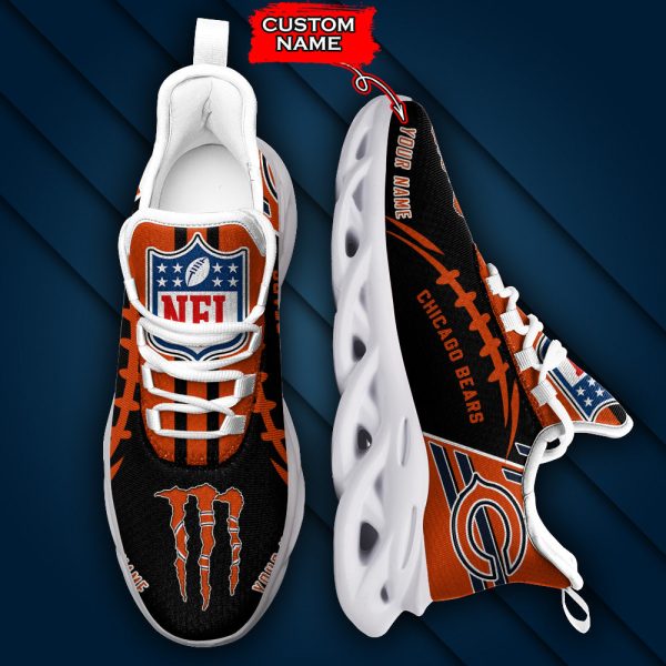 Chicago Bears NFL Max Soul Shoes Sneakers For Men And Women