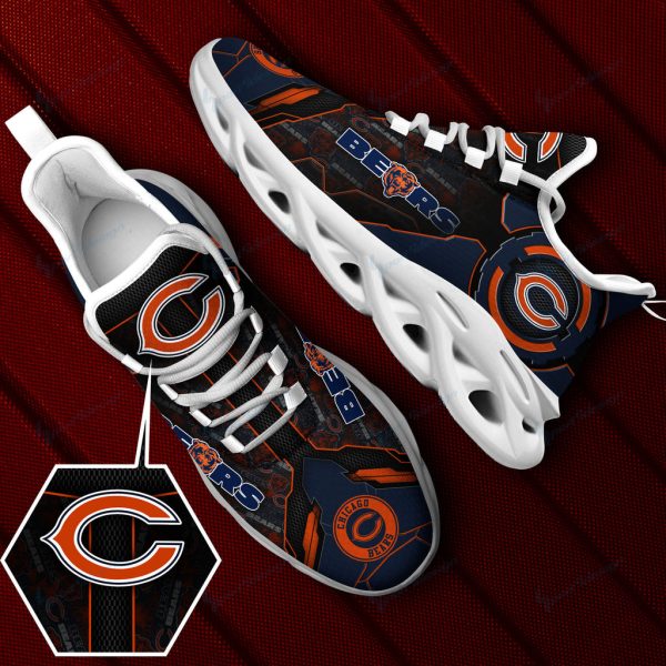 Chicago Bears NFL Max Soul Shoes Sneakers For Men And Women