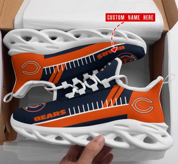 Chicago Bears NFL Max Soul Shoes Sneakers For Men And Women