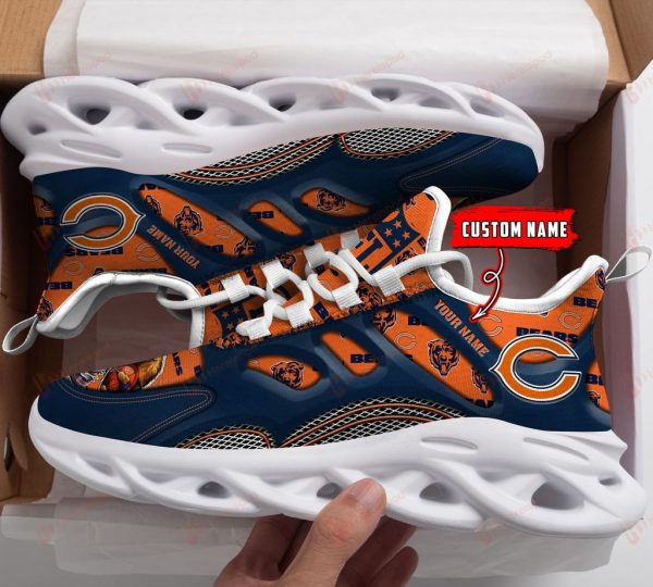 Chicago Bears NFL Max Soul Shoes Sneakers For Men And Women
