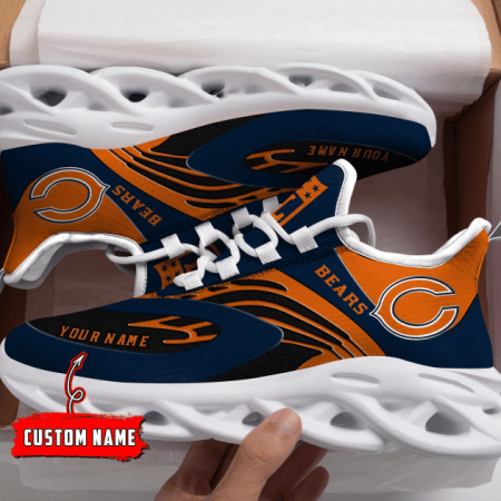 Chicago Bears NFL Max Soul Shoes Sneakers For Men And Women