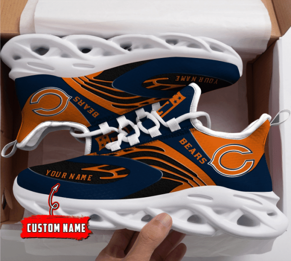 Chicago Bears NFL Max Soul Shoes Sneakers For Men And Women
