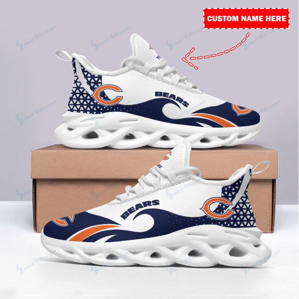 Chicago Bears NFL Max Soul Shoes Sneakers For Men And Women