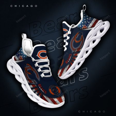 Chicago Bears NFL Max Soul Shoes Sneakers For Men And Women