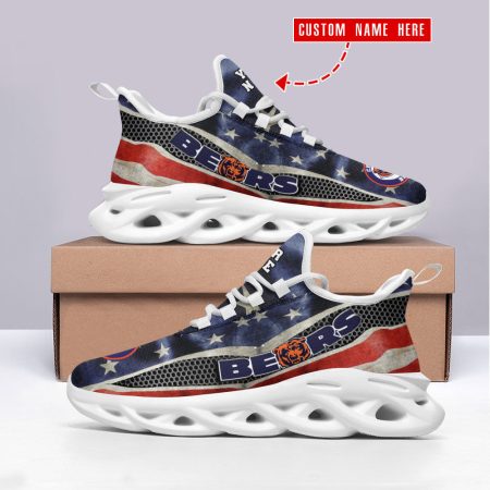 Chicago Bears NFL Max Soul Shoes Sneakers For Men And Women