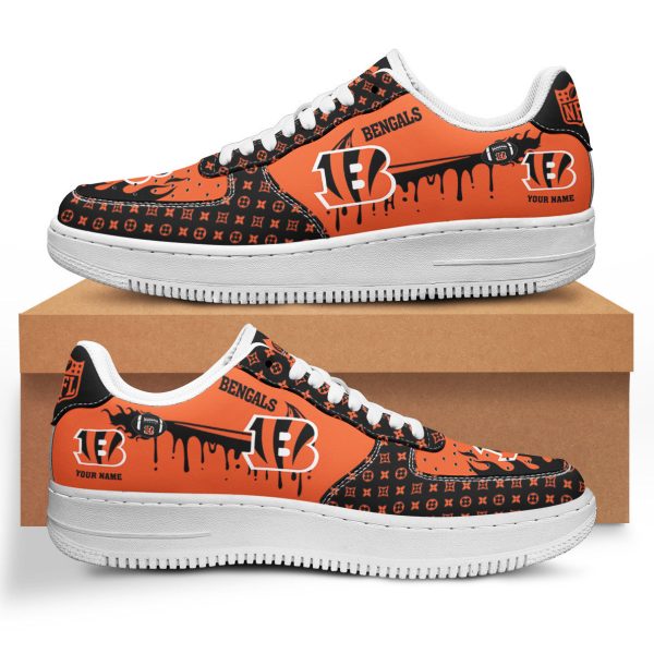 Cincinnati Bengals NFL Air Low-Top Sneakers Shoes For Men And Women