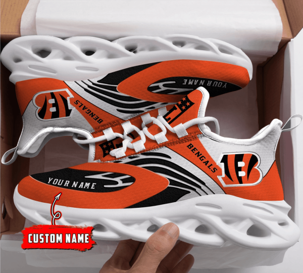 Cincinnati Bengals NFL Max Soul Shoes Sneakers For Men And Women
