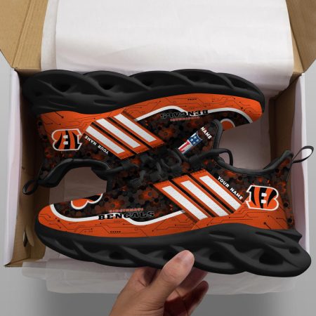 Cincinnati Bengals NFL Max Soul Shoes Sneakers For Men And Women