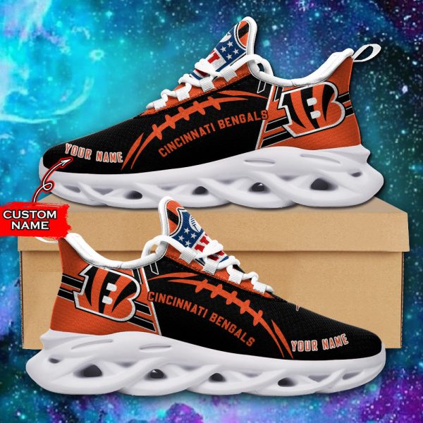 Cincinnati Bengals NFL Max Soul Shoes Sneakers For Men And Women