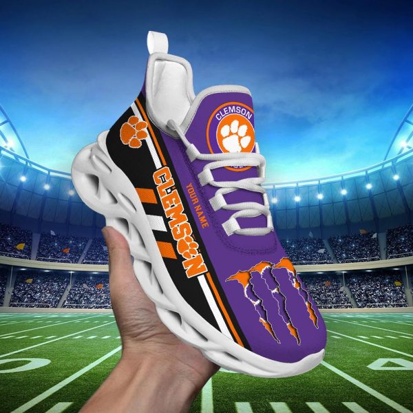 Clemson Tigers Max Soul Shoes Sneakers For Men And Women