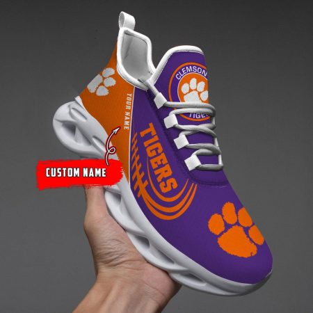 Clemson Tigers Max Soul Shoes Sneakers For Men And Women