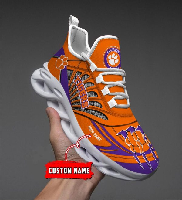 Clemson Tigers Max Soul Shoes Sneakers For Men And Women