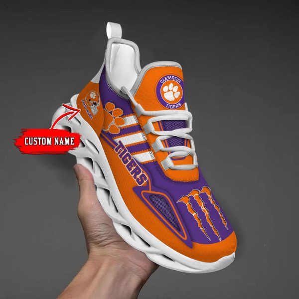 Clemson Tigers Max Soul Shoes Sneakers For Men And Women