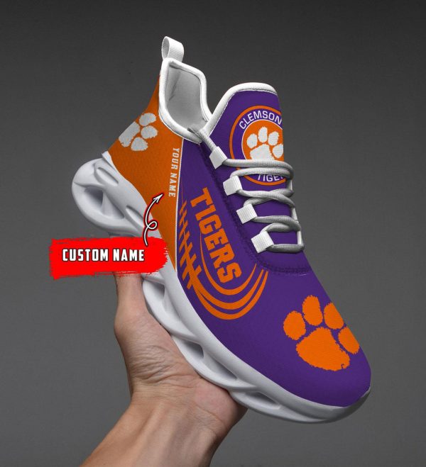 Clemson Tigers Max Soul Shoes Sneakers For Men And Women