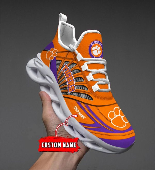 Clemson Tigers Max Soul Shoes Sneakers For Men And Women