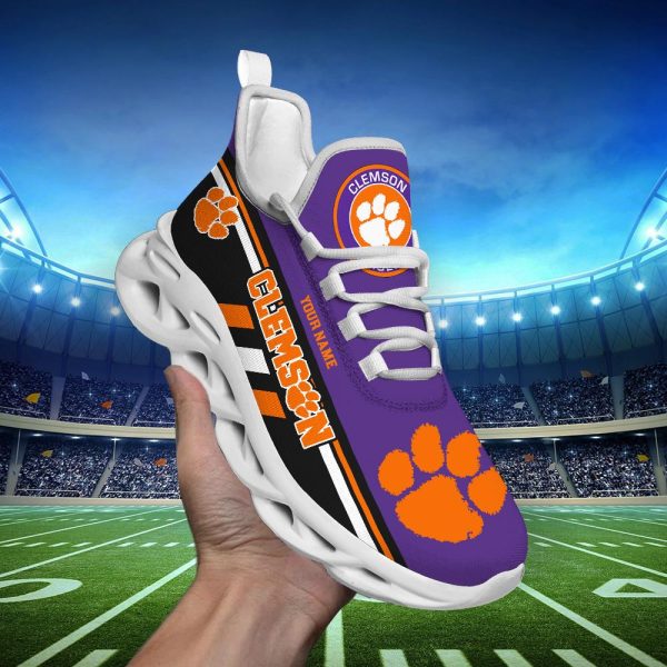 Clemson Tigers Max Soul Shoes Sneakers For Men And Women