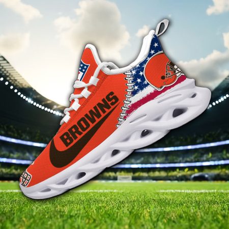 Cleveland Browns NFL Max Soul Shoes Sneakers For Men And Women