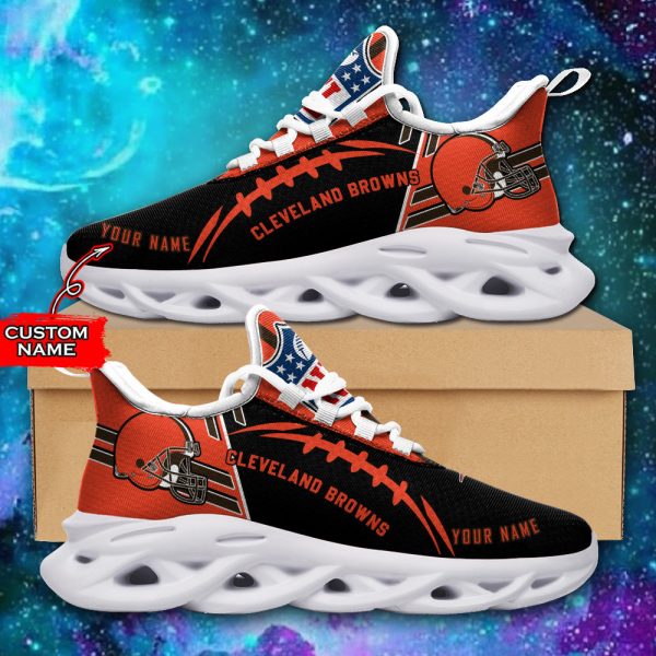 Cleveland Browns NFL Max Soul Shoes Sneakers For Men And Women