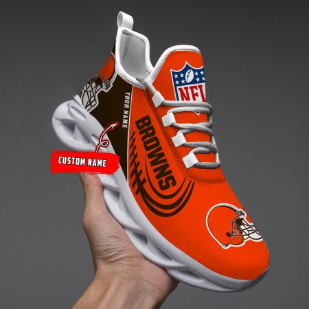 Cleveland Browns NFL Max Soul Shoes Sneakers For Men And Women