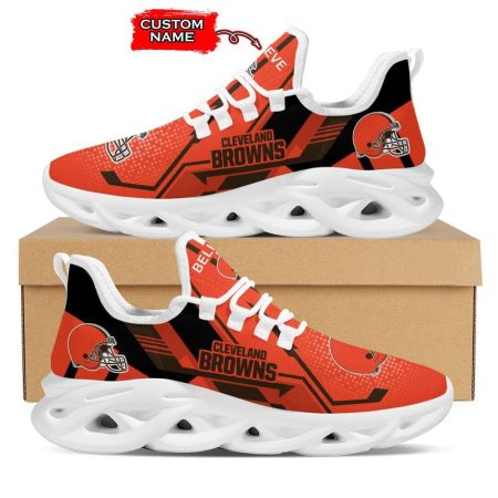 Cleveland Browns NFL Max Soul Shoes Sneakers For Men And Women