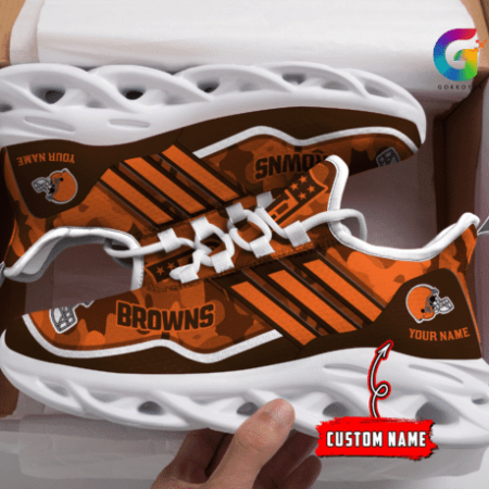 Cleveland Browns NFL Max Soul Shoes Sneakers For Men And Women