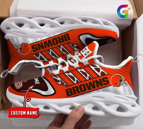 Cleveland Browns NFL Max Soul Shoes Sneakers For Men And Women