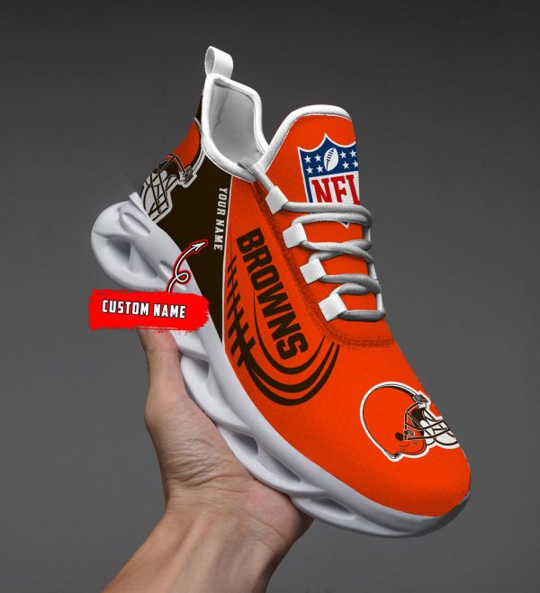 Cleveland Browns NFL Max Soul Shoes Sneakers For Men And Women