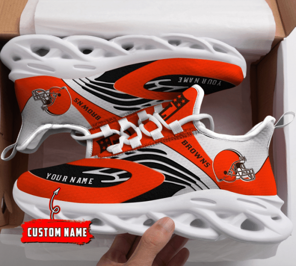 Cleveland Browns NFL Max Soul Shoes Sneakers For Men And Women