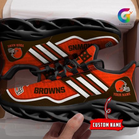 Cleveland Browns NFL Max Soul Shoes Sneakers For Men And Women