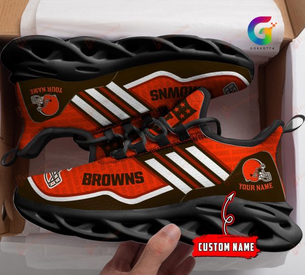 Cleveland Browns NFL Max Soul Shoes Sneakers For Men And Women