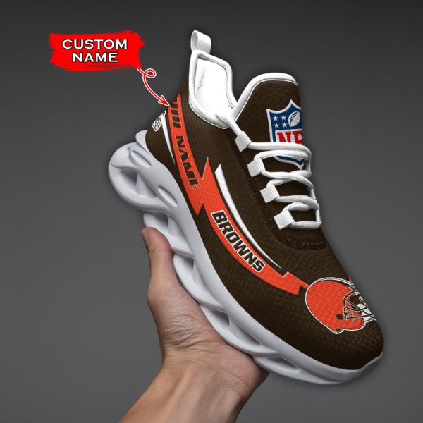 Cleveland Browns NFL Max Soul Shoes Sneakers For Men And Women