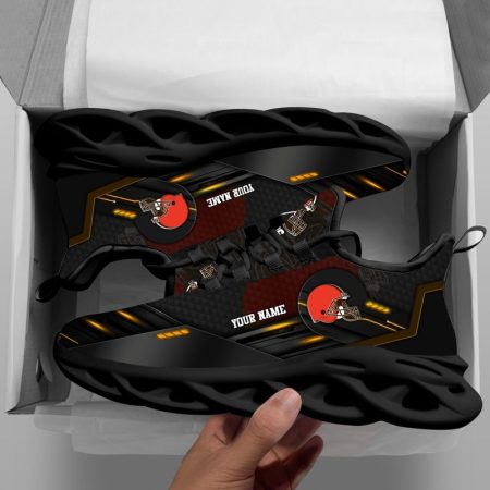 Cleveland Browns NFL Max Soul Shoes Sneakers For Men And Women