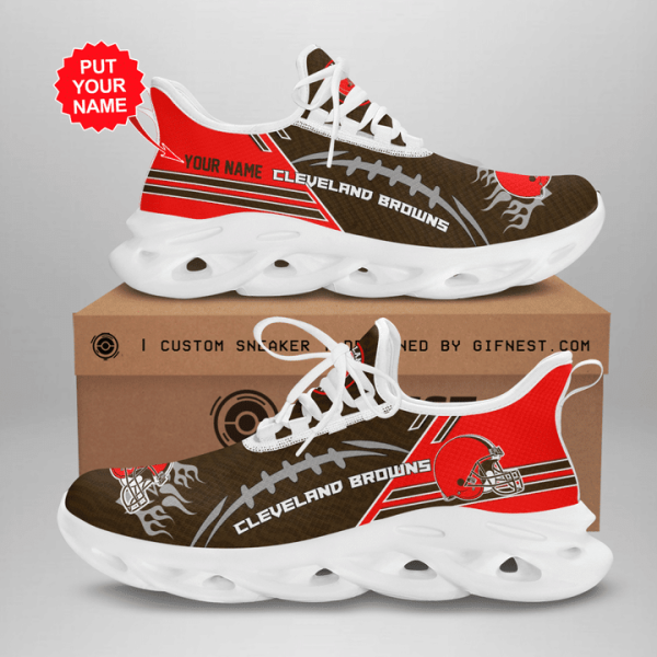 Cleveland Browns NFL Max Soul Shoes Sneakers For Men And Women