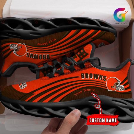 Cleveland Browns NFL Max Soul Shoes Sneakers For Men And Women