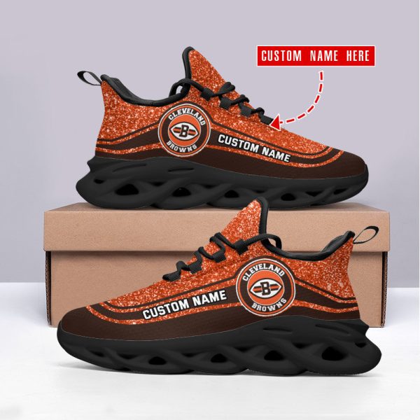 Cleveland Browns NFL Max Soul Shoes Sneakers For Men And Women