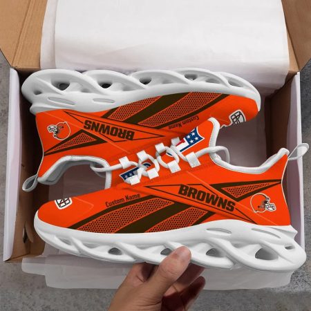 Cleveland Browns NFL Max Soul Shoes Sneakers For Men And Women