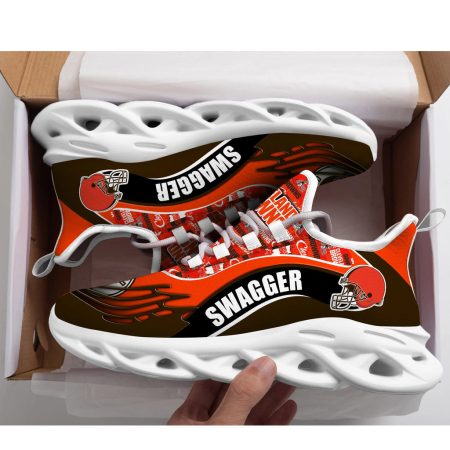 Cleveland Browns NFL Max Soul Shoes Sneakers For Men And Women