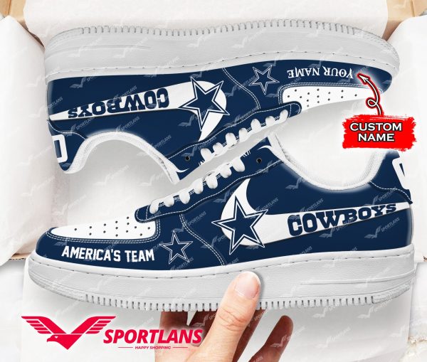 Dallas Cowboys NFL Air Low-Top Sneakers Shoes For Men And Women