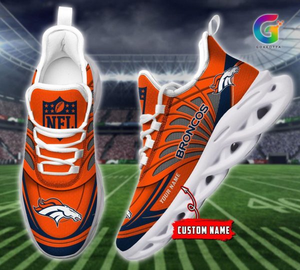 Denver Broncos Max Soul Shoes Sneakers For Men And Women