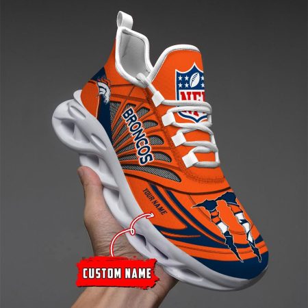 Denver Broncos Max Soul Shoes Sneakers For Men And Women