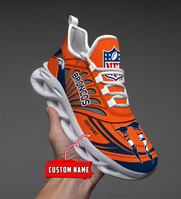 Denver Broncos Max Soul Shoes Sneakers For Men And Women