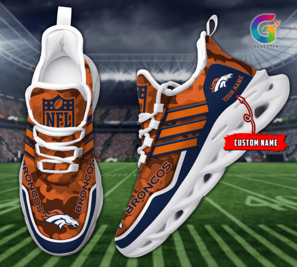 Denver Broncos Max Soul Shoes Sneakers For Men And Women