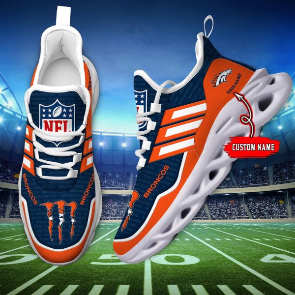 Denver Broncos Max Soul Shoes Sneakers For Men And Women
