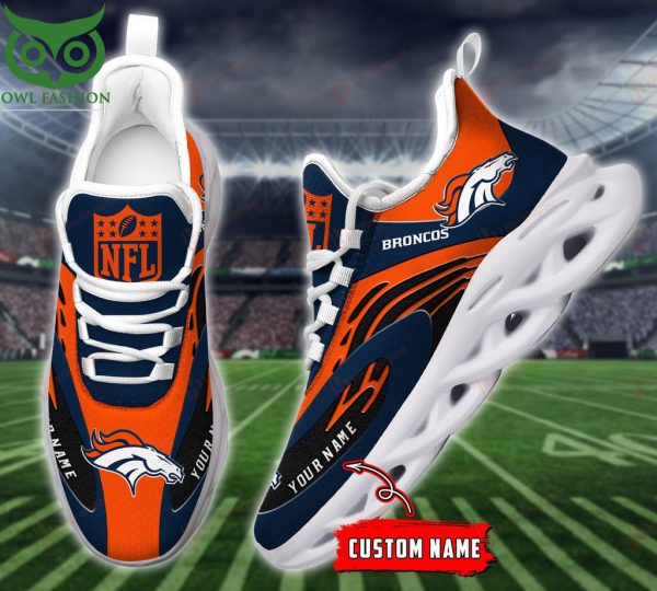 Denver Broncos Max Soul Shoes Sneakers For Men And Women